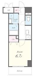 エス・タオ 1Kの間取図画像