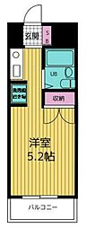 サンヴェール飯能 ワンルームの間取図画像