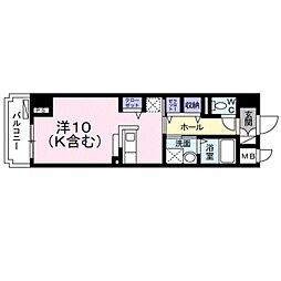 ステラ・ランド ワンルームの間取図画像