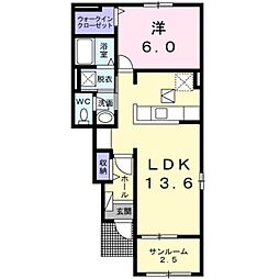 間取図画像 1LDK