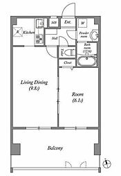 間取図画像 1LDK