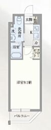 GRANPASEO門前仲町 1Kの間取図画像