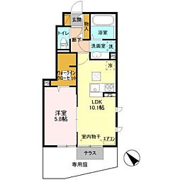 コンフォールコート2 1LDKの間取図画像