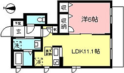 間取図画像 1LDK
