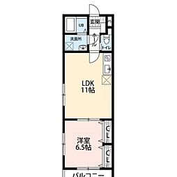 FIELD1 1LDKの間取図画像