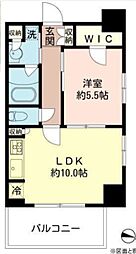 MFPRコート木場公園 1DKの間取図画像
