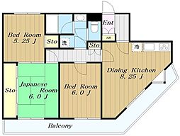 ベルメゾンＴ 1階3DKの間取り