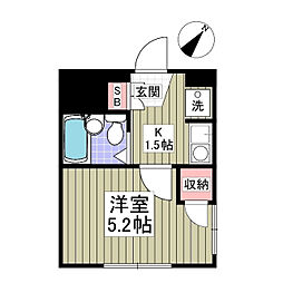 ドミトリー望星 1Kの間取図画像