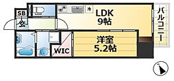 ファーストフィオーレ神戸ハーバーランド 1LDKの間取図画像