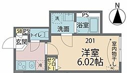 カインドネス所沢久米 1Kの間取図画像