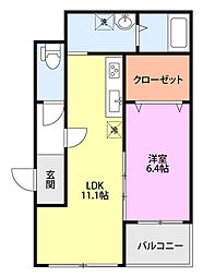 間取図画像 1LDK