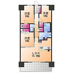 ジェイグラン羽衣 3LDKの間取図画像