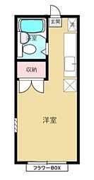 エステート中村 ワンルームの間取図画像