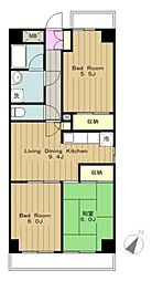 パークロード相模原 3LDKの間取図画像