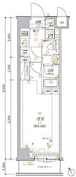 ARTESSIMOFERIO 1Kの間取図画像