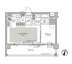 パークキューブ西ヶ原ステージ 3階1LDKの間取り