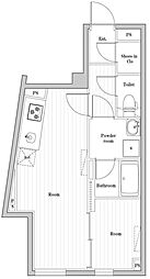 エディット文京千石2 1階1LDKの間取り