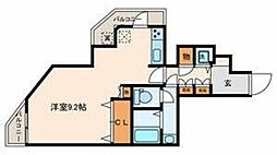 Crest本郷 11階ワンルームの間取り