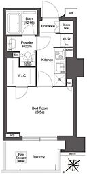 コンフォリア新中野 3階1Kの間取り