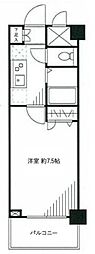 メインステージ広尾 1Kの間取図画像