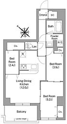 コンフォリア・リヴ豊洲キャナル 3LDKの間取図画像