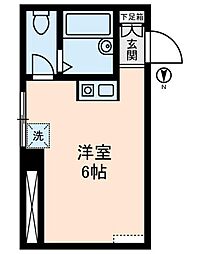 ダイアモンドレジデンス西小岩NSビル ワンルームの間取図画像