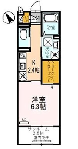 大阪府岸和田市作才町(賃貸アパート1K・1階・32.07㎡)の写真 その2
