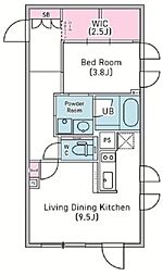 デュオメゾン渋谷松濤 1階1LDKの間取り