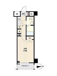 オーキッドレジデンス大泉学園 3階1Kの間取り