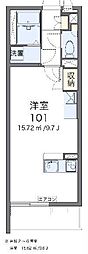 ミランダセレブ2 ワンルームの間取図画像