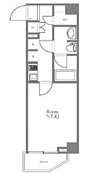 ARTESSIMOCALDO 1Kの間取図画像