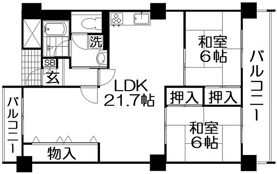 香里ケ丘セントポリア２号棟_間取り_0