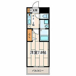 Bequem 1Kの間取図画像