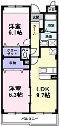 間取図画像 2LDK