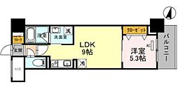ジョワイユ新大阪 1LDKの間取図画像