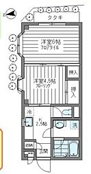 メッツ町田 2Kの間取図画像