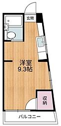 イズミ第二 3階ワンルームの間取り