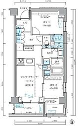 品川区東品川4丁目マンション 2LDKの間取図画像