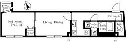 クレアティフ池袋本町 1LDKの間取図画像