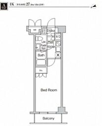 プライムアーバン西荻窪II 1階1Kの間取り
