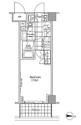 ザ・パークハビオ高円寺 1Kの間取図画像