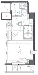 AZEST赤塚新町 5階1Kの間取り