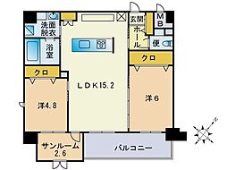 AbeliaGlanz 2SLDKの間取図画像