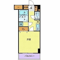 東京メトロ丸ノ内線 本郷三丁目駅 徒歩5分の賃貸マンション 8階1Kの間取り