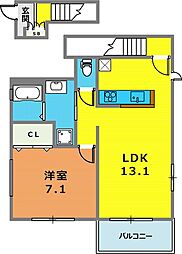 エクソニア篠原本町 2階