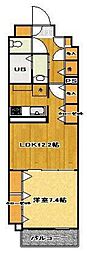 ソレイユ 1LDKの間取図画像