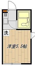 ILSOLE笹塚 ワンルームの間取図画像