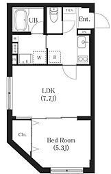 SPコート池袋 4階2Kの間取り