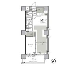 ParkCube西ヶ原STAGE 1LDKの間取図画像