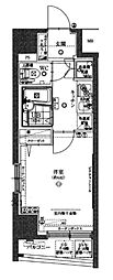 スパシエグラフィカレジデンス 1Kの間取図画像